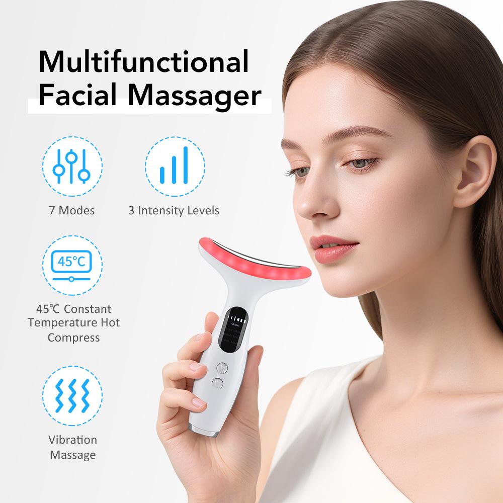 3-Speed Microcurrent Neck Beauty Device for Neck Line Reduction and Lifting