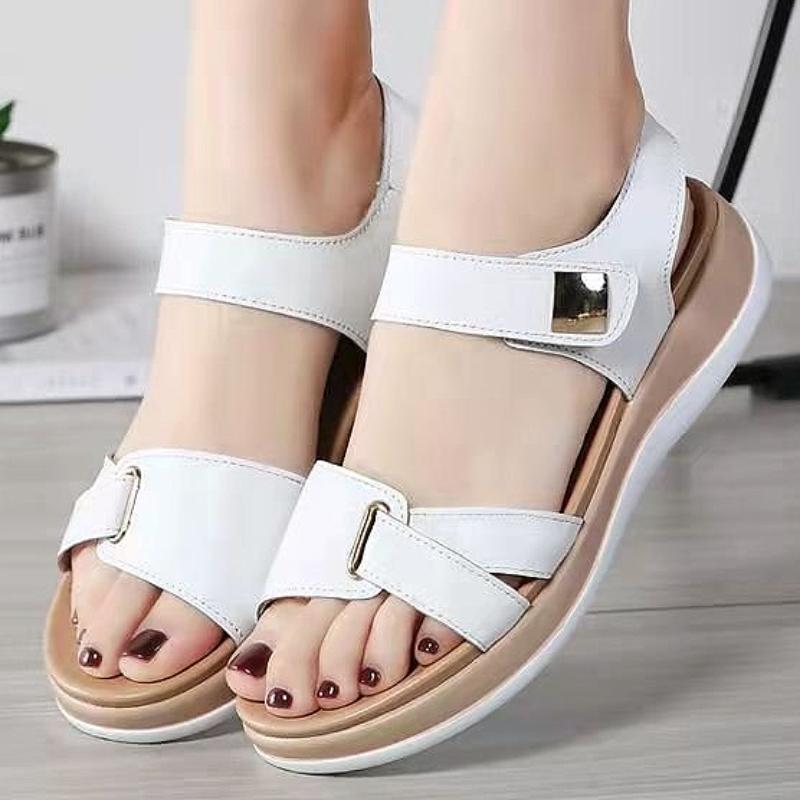 Sandalen für Damen Plateau Keilabsatz Offene Zehen Riemchen hinten Pantoletten Sommer Stadtspaziergang Strandurlaub Freizeit-Sandalen Sandalias Mujer 2025