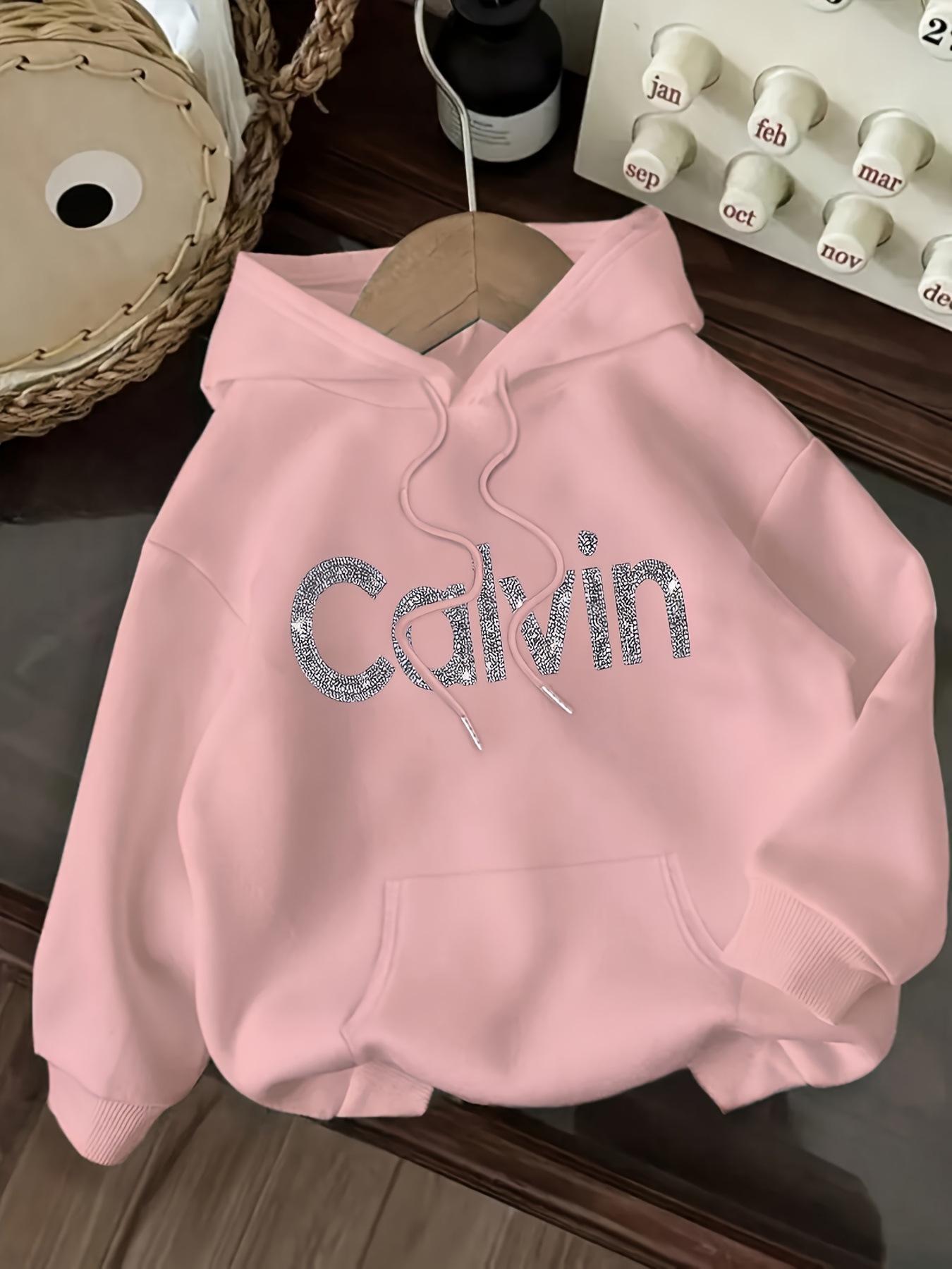 2025 EU Size Unisex Hooded Sweatshirt with CaIvin Print – New Style Medium