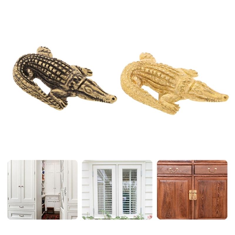 Drawer Pulls Metal Dressers Knob Cupboard Handle Modern Furniture Handle Small Alligator Shape Bedside Cabinet Pull
