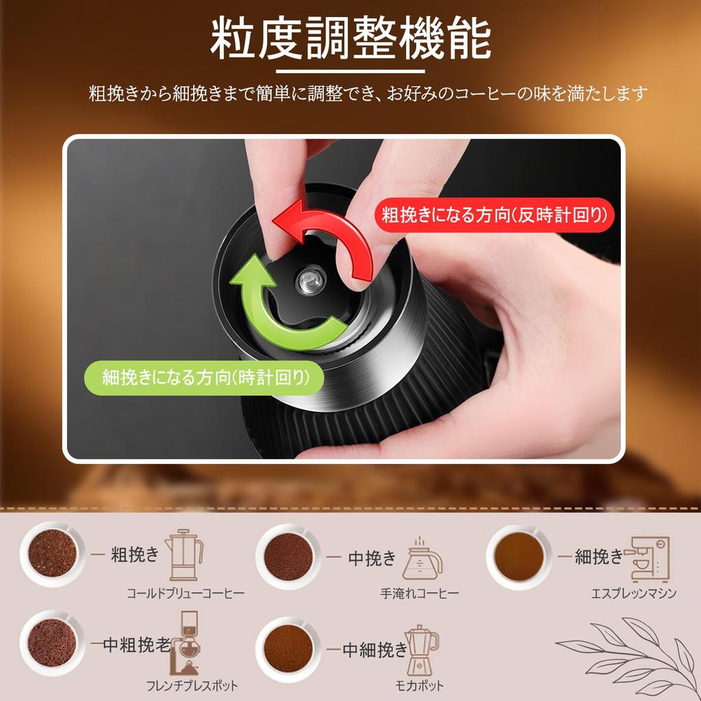 Portable Coffee Grinder, Manual Hand Coffee Mill, Coffee Bean Grinder, Lightweight and Portable, Features a Glass Container, Ceramic Grinding Core,