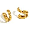 Punk Piercless Ear Clip Earring for Women Classic Gold Color Trendy Earcuff Earrings Girl Y2K Gift Simple Daily Wear Jewelry