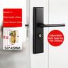 Modern Door Lever Handle With Lock, Keyed Entry, for Interior Doors, Polished Stainless Steel Finish Privacy Door Knob Lock Set