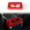 Armrest Box Rear Cup Holder Decor Frame Ring Cover Trim for Ford F-150 2015-