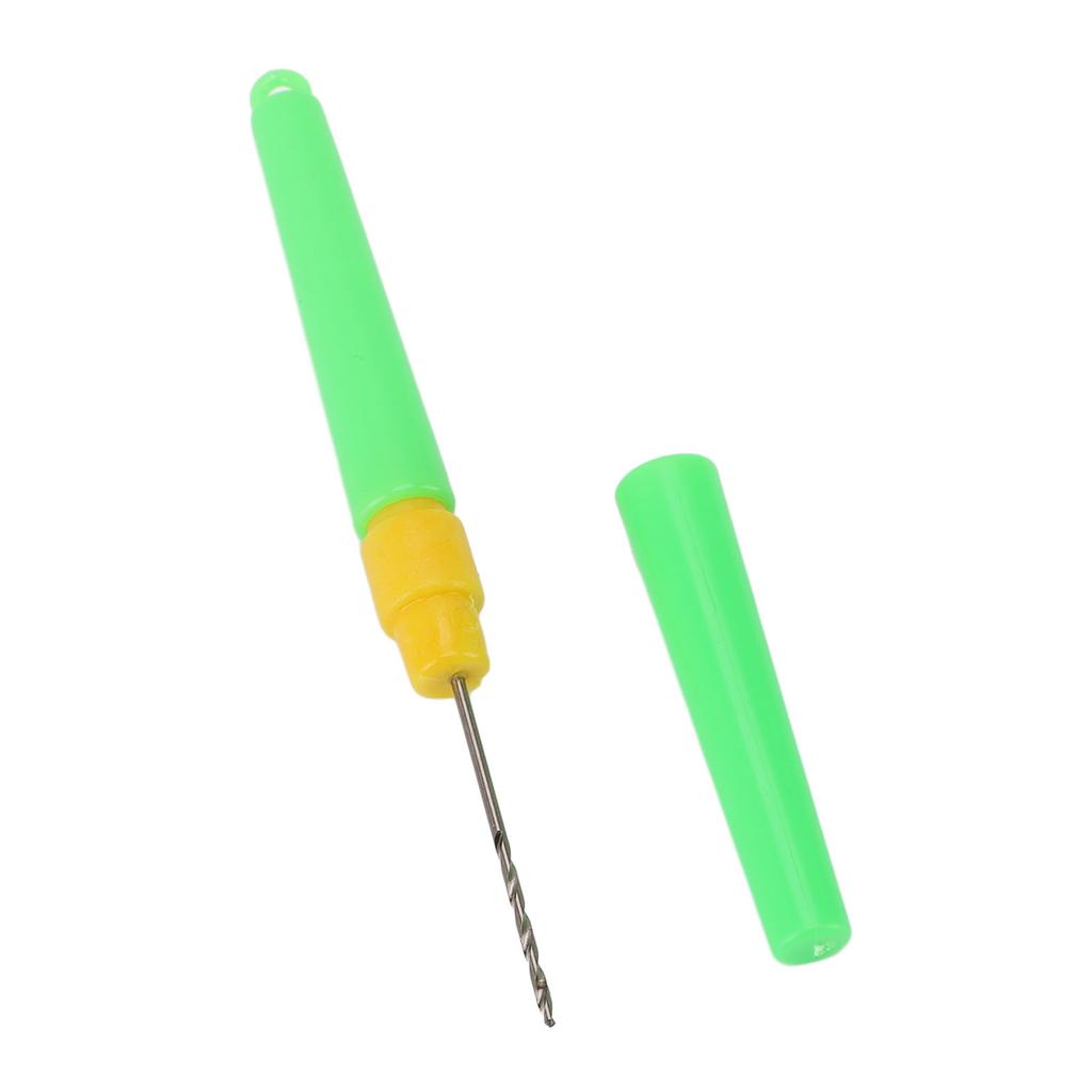 Dual End Fishing Bait Needle Tool Pen Style Fishing Baiting Rigs Tool with Safety Protective Covers Green