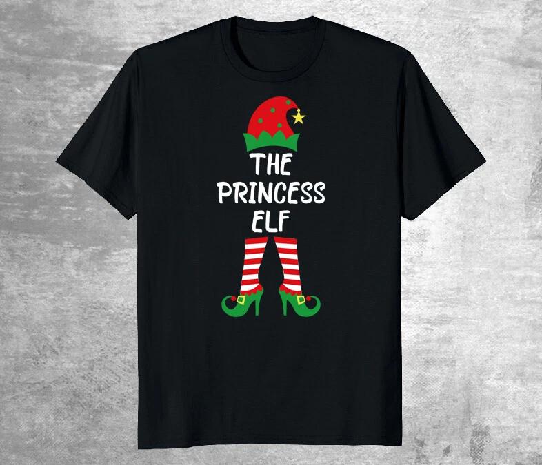 The Princess Elf T-Shirt Christmas Gift Funny T-Shirt S