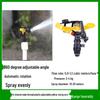 4-Point 360° Rotating Lawn & Garden Sprinkler - Adjustable Plastic Oscillating Arm for Irrigation