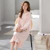 Pajamas Women'S Spring And Autumn Autumn Autumn Cotton Long Sleeves Sweet Princess Style Loose Dress Long Dress Pajamas Skirt