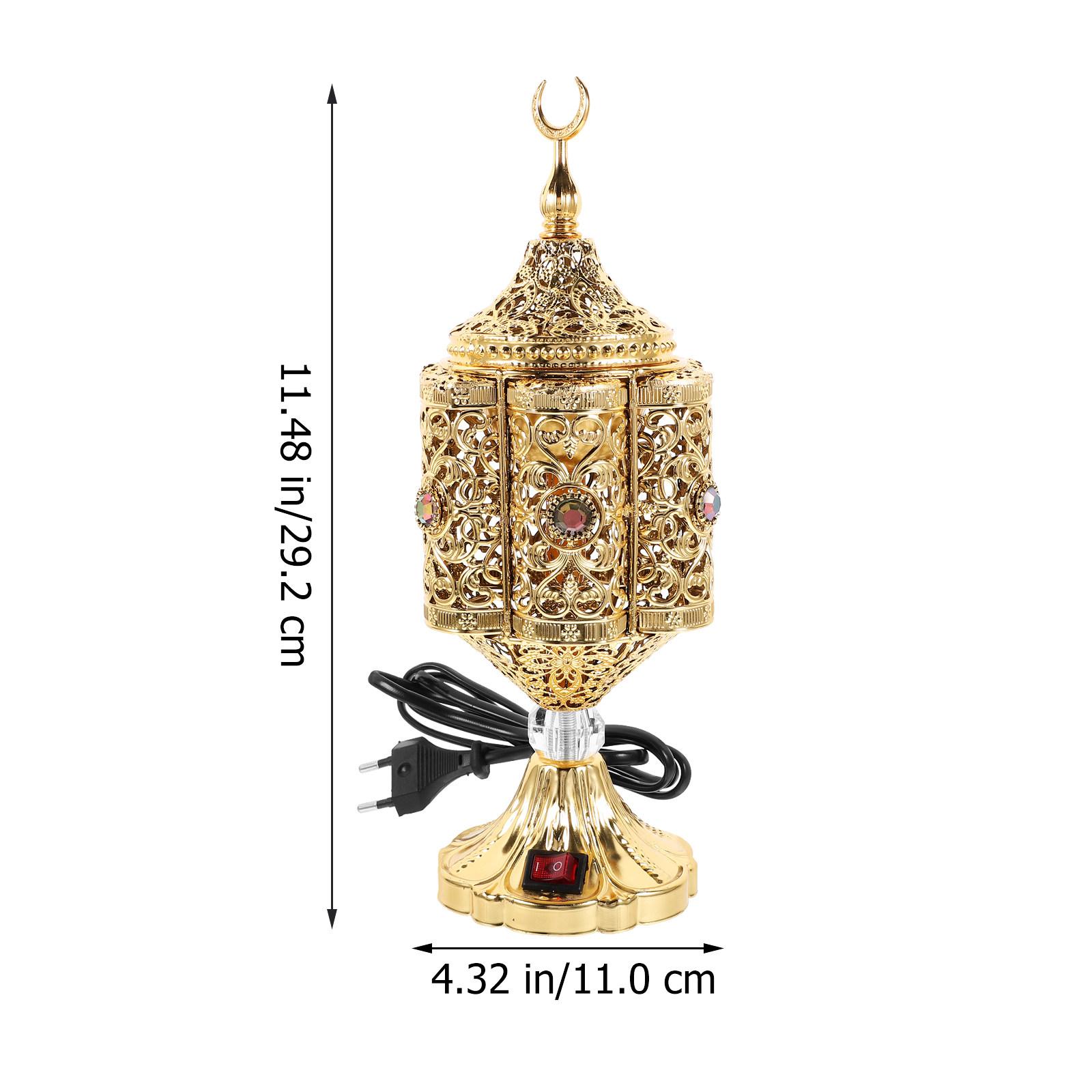 Electric Incense Burner Aroma Stove Metal Desktop Ornament Portable Eu Plug Electric Bakhoor Burner Incense Stove золотистый
