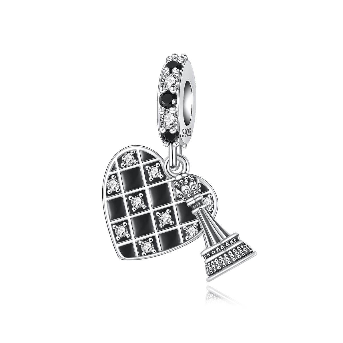 

Черные Шармы в виде головы черепа Бусина Оригинальное стерлинговое серебро 925 пробы Черный Белый Кот Рука держит Розы Подвески Подходят для браслета Циркон Подарок