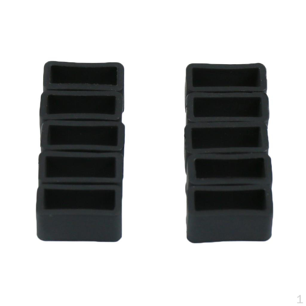 

10 Holder Silicone Watch Bands 3 Sizes 18MM
