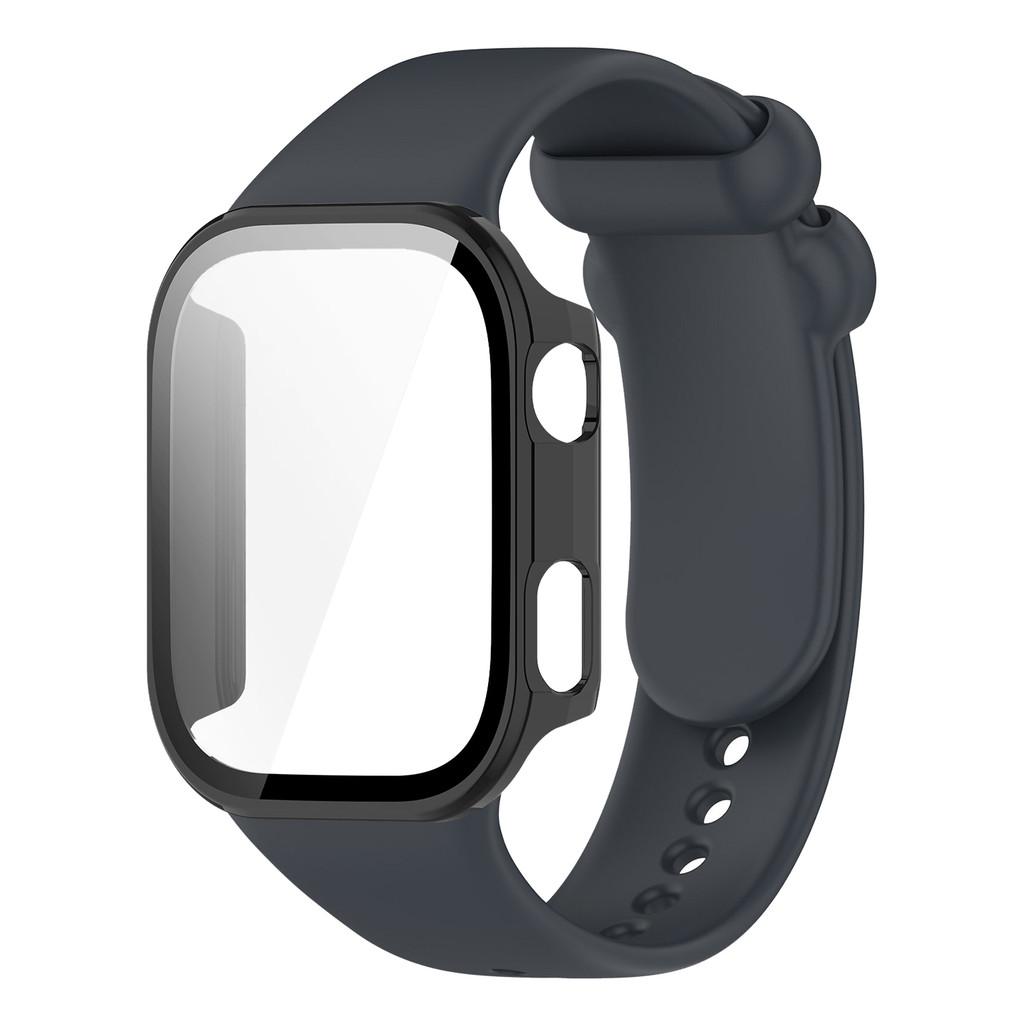 Silicone Strap with PC Case Cover for Redmi Watch 6 Band Sports Comfortable Replacement Bracelet for Xiaomi Redmi Watch6