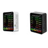 6-in-1 PM2.5 PM10 HCHO TVOC CO CO2 Luftqualitätsdetektor CO CO2 Formaldehyd-Monitor Haus-Büro Luftqualitätsprüfer