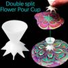 Epoxy Resin Paint Pouring Split Cup Mixing Mugs Funnel Split Cups for Making Pour Painting Mandala Flower Graffiti Accessories