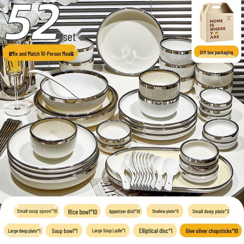 

Naijiang Light Luxury Ceramic Dinnerware Set
