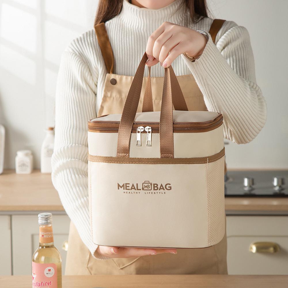 Insulated Waterproof Bento Lunch Bag for Work & School
