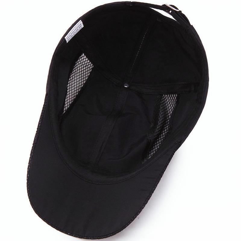 Summer Outdoor Sports Quick-Dry Mesh Baseball Cap, Unisex Duckbill Hat, Simple Solid Color Running Cap