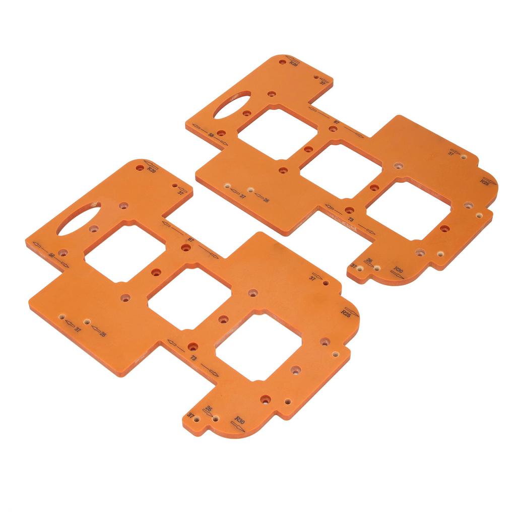 Hole Opening Templates Multifunctional Corner Radius and Outlet Punching Template Set for Home