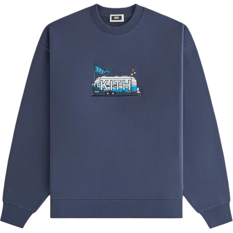KITH Treats FW24 Lake Nelson Crewneck Sweatshirt Unisex Marine Blue KHT030149-401 S
