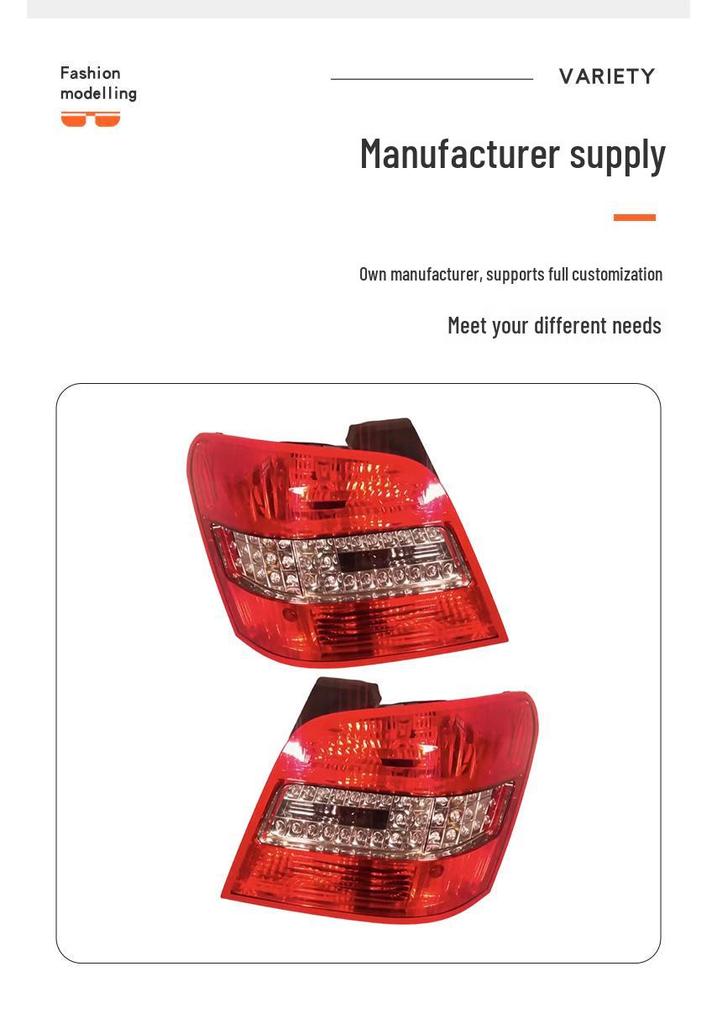 Compatible Rear Tail Light for 08-12 Mercedes-Benz GLK W204 (Parts: 2048202564, 2048202664)