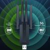 1200M High Speed 5G Dual Band USB WiFi Adapter for Desktop PC No Installation Strong Signal Penetration