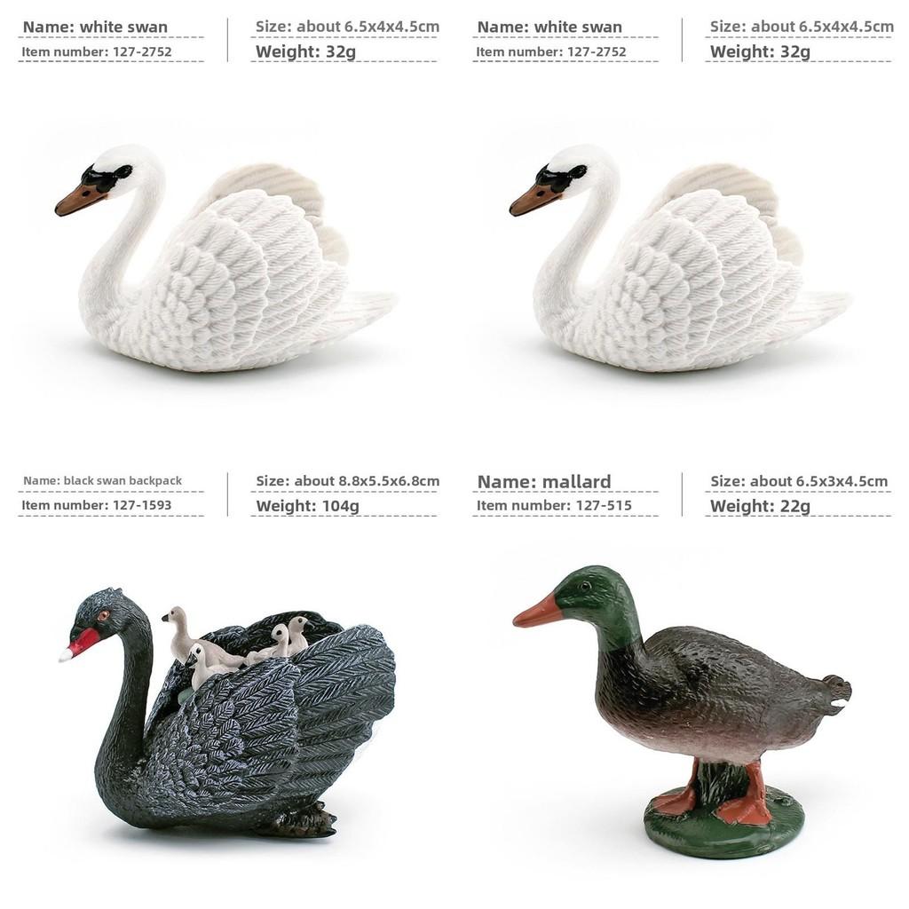 Animal Figurine With Realistic Plastic Ducks Rooster Swans For Educational Display And Collecting