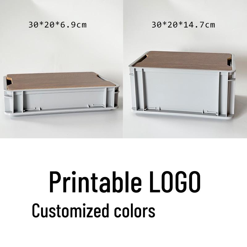 Industrial Style Stackable Desktop Storage Basket for Snacks, Cosmetics, and Office Supplies
