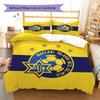 Maccabi Tel Aviv F.C Pattern Bedding,Quilt Set Quilt Cover Pillowcase Home Birthday Gift(1 * duvet cover + 2 * pillowcase, without core)