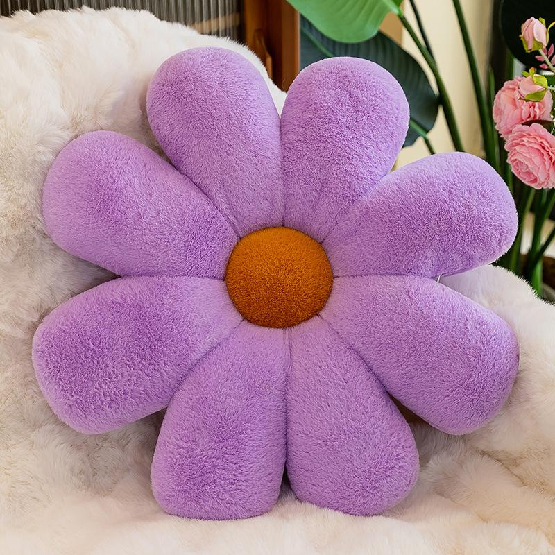New eight-petal small daisy flower seat cushion living room sofa office seat cushion petal sun flower throw pillow cushion