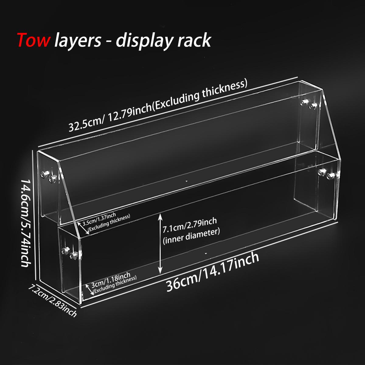 

1pc stepped acrylic multi-layer book picture book display storage rack multi-purpose detachable practical bookshelf organizer