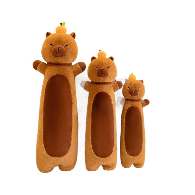 Capybara Long Body Pillow - Plush Toy and Sleeping Leg Cushion