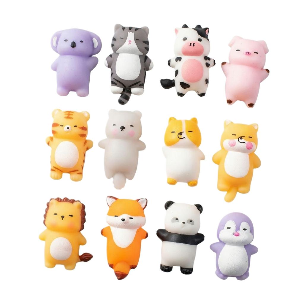 Mochi Squishy Cartoon Animal Toy Tabas Squishy Fun Toys For Kids Stress Relief Squeeze Party Favors Birthday Gift Goodie Bag