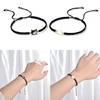 Trendy Couple Bracelet Cute Cat Charm Designed Bangle Adjustable Woven Rope