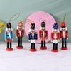 Nutcrackers Hanging Ornament Figures Christmas Mini Wooden King Soldier Puppet
