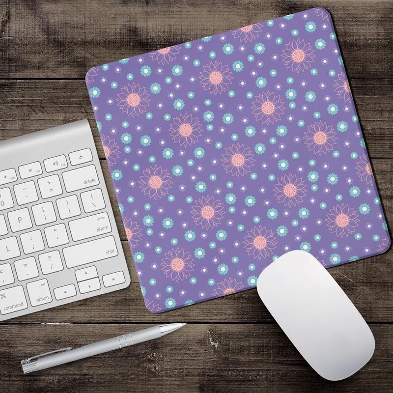 Floral Cloth Mouse Pad & Desk Mat