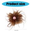 Pearls Flower Artistic Applique for Hair Clip Clothes Hat Sewing Brooch DIY Scarf Wedding Dress Decors Accessories