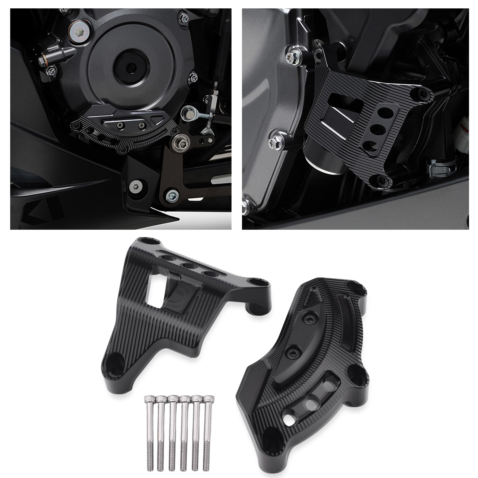 

Motorcycle Engine Cover & Engine Slider & Engine Guard For Suzuki GSX-8S (2023-2024) GSX-8R(2024) чёрный