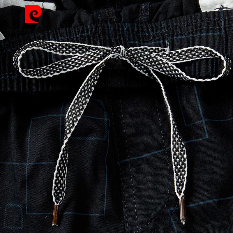 Pierre Cardin Men's 100% Cotton Casual Elastic Waist Shorts