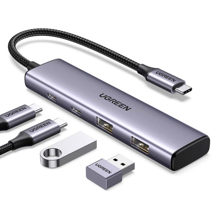 Hub USB C - Ugreen - 15395 - 4 ports - 5 Gbps - Plug and play