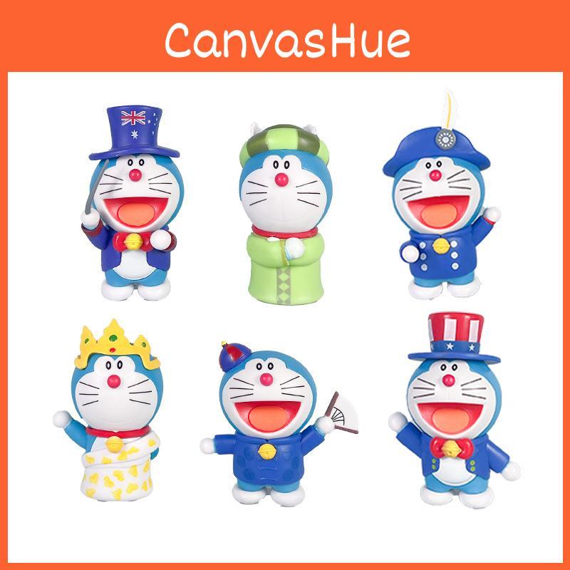 Pvc Model Doraemon Pack With Assembly For Office Desk Decor And Giving Gift