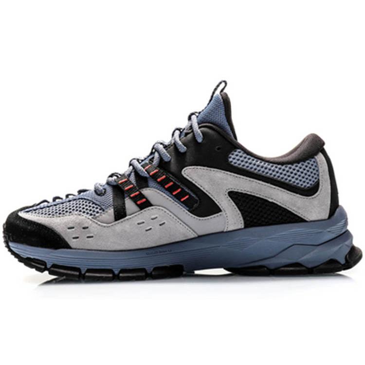 

New LiNing Low Top Running Shoes Men s Gray Blue ARDQ003-3 43