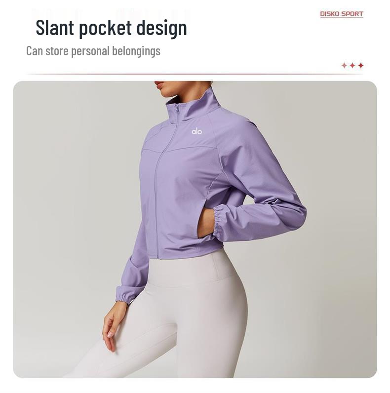 Giacca antivento sottile ad asciugatura rapida da donna Alo Yoga per la corsa – Autunno/Inverno