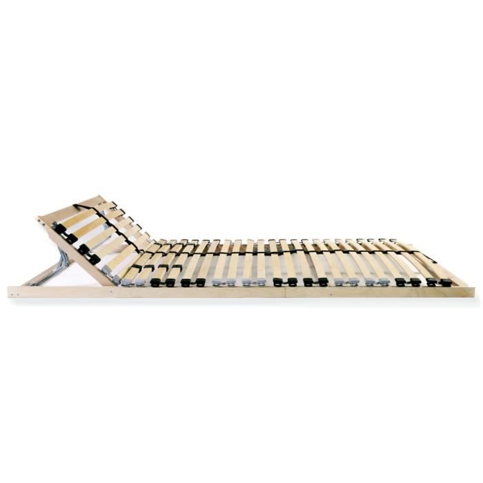 VidaXL Slat Bed Bases 2 Pcs with 28 Slats 7 Zones 80x200 Cm