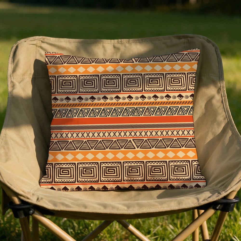 Aztec Ethnic Pattern Cushion Cover Soft Reversible Durable Pillow Cover MultiScene Use for Home Car Daily Comfort