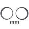 Headlight Bezel Covers, Black Headlight Bezels for Toyota TJ 1997-2006 - Scratch-Free Decorative Headlamp Trim Rings (2pcs)