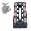 110MM Quick Release Plate Aluminum Alloy Camera Tripod Mount Adapter Base Plate with 1/4 3/8 Inch Screws for DSLR Cameras Stabilizers