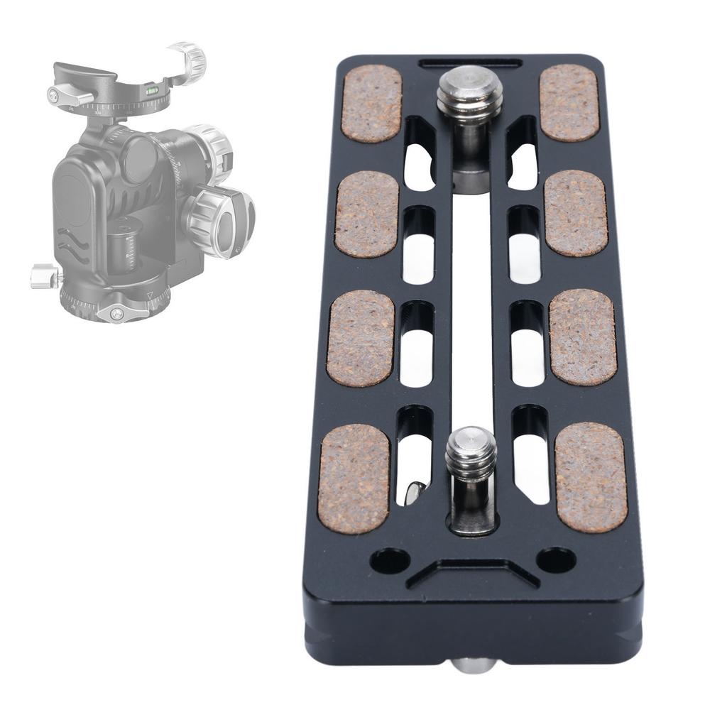 110MM Quick Release Plate Aluminum Alloy Camera Tripod Mount Adapter Base Plate with 1/4 3/8 Inch Screws for DSLR Cameras Stabilizers