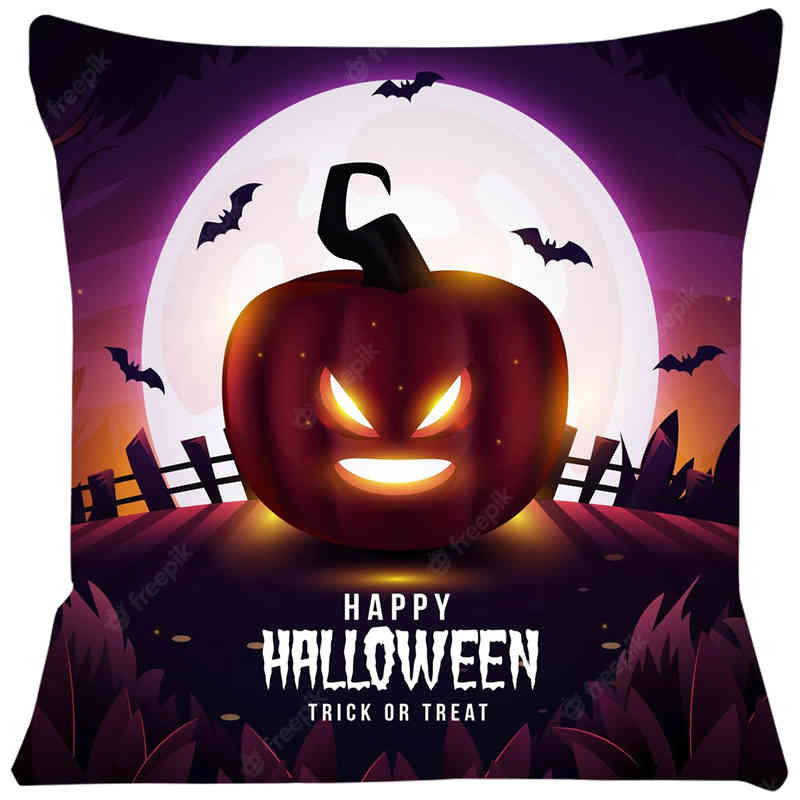 Halloween Gift Cushion Cover Comfortable Short Plush Pillow Cases Chair Car Sofa Pillow Cover Home Decorative SJ-307