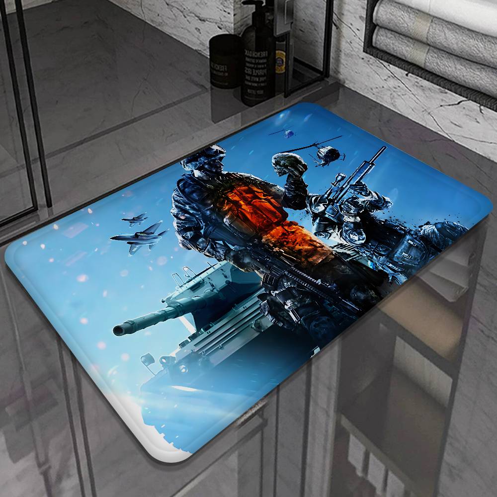 Game Battlefield 6 Door Mat Washable Non-Slip Living Room Sofa Chairs Area Mat Kitchen Doormat Area Rug