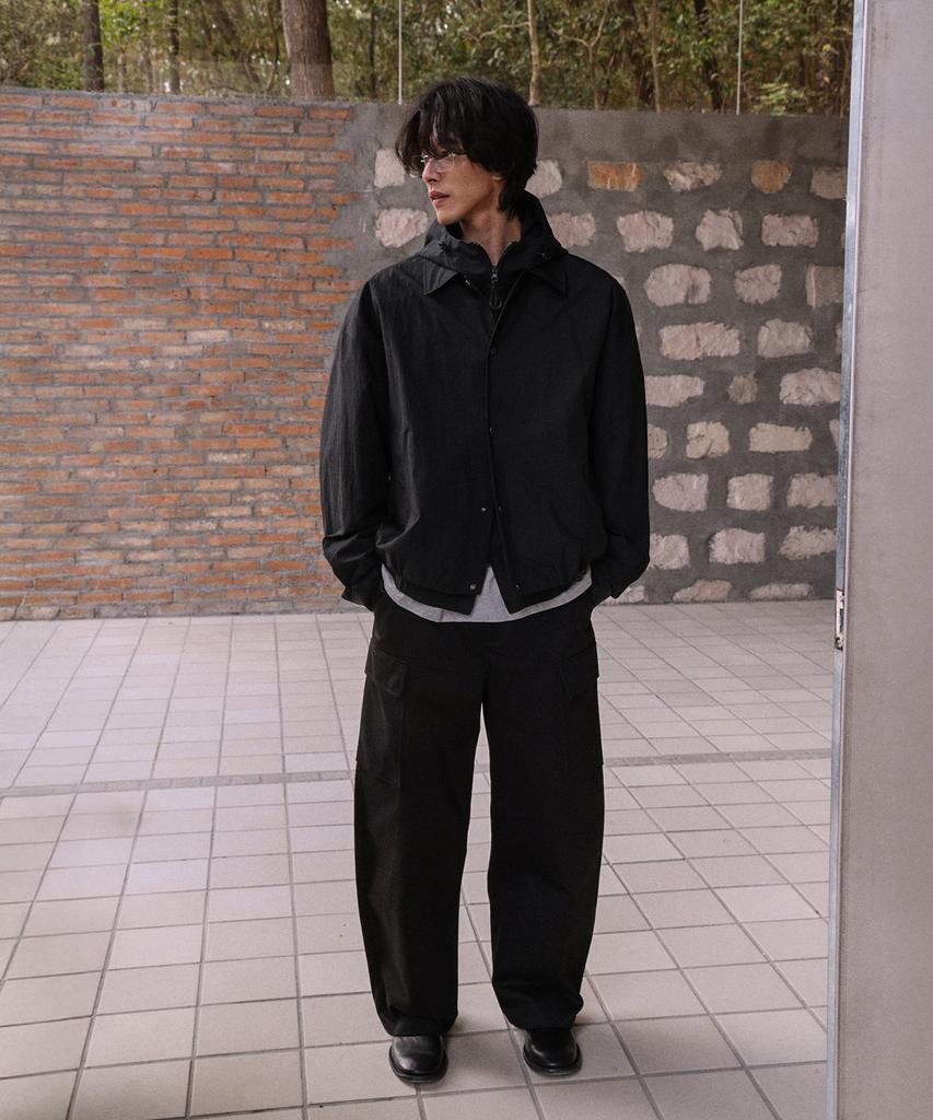 Mood Inside Crispy Nylon Collar Jacket_4 Colors